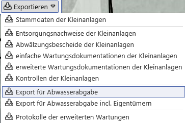 Exportfunktion